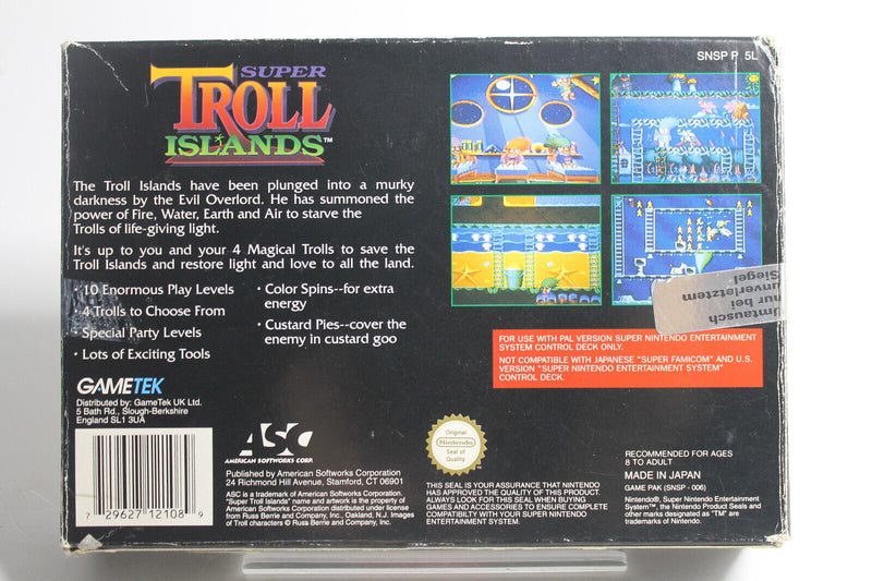 Laden Sie das Bild in Galerie -Viewer, SNES - Super Troll Island - Super Nintendo (OVP)

