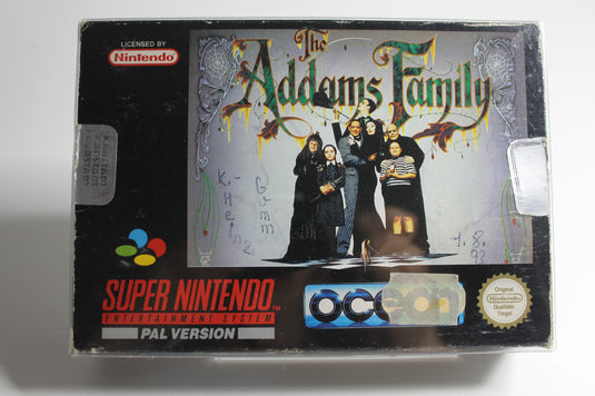 SNES Super Nintendo The Addams Family mit OVP und Anleitung Acryl Case