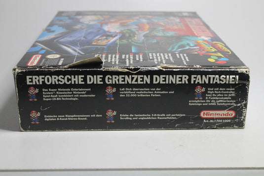 Super Nintendo SNES Konsole + Street Fighter 2 II Action Pack Set OVP RAR