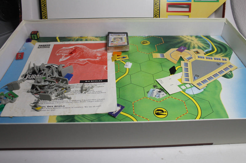 Laden Sie das Bild in Galerie -Viewer, Jurassic Park 1992 Parker alles komplett Vintage Brettspiel Vintage
