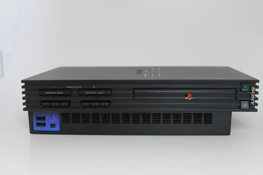 Sony Playstation 2 Spielkonsole - Schwarz Controller transparent Memory Card