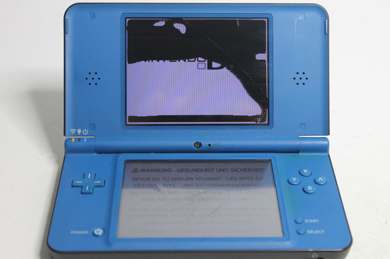 Laden Sie das Bild in Galerie -Viewer, Nintendo DSi XL 256MB Blau Handheld-Spielkonsole (PAL) mit Bildschirmfehler
