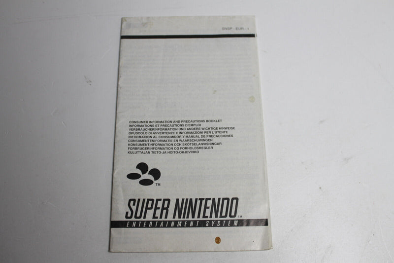 Laden Sie das Bild in Galerie -Viewer, Super Nintendo SNES Konsole Bedienungsanleitung / Anleitung Super Nintendo SNES*
