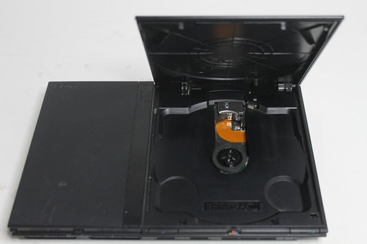 Sony PlayStation 2 Slimline Spielekonsole transparent Controller
