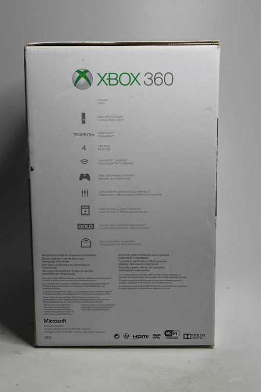Microsoft Xbox 360 E 500GB Schwarz Spielekonsole OVP Top Zustand