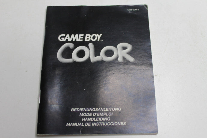 ⚡Nintendo Game Boy Color Bedienungsanleitung Anleitung Gameboy Handbuch ⚡