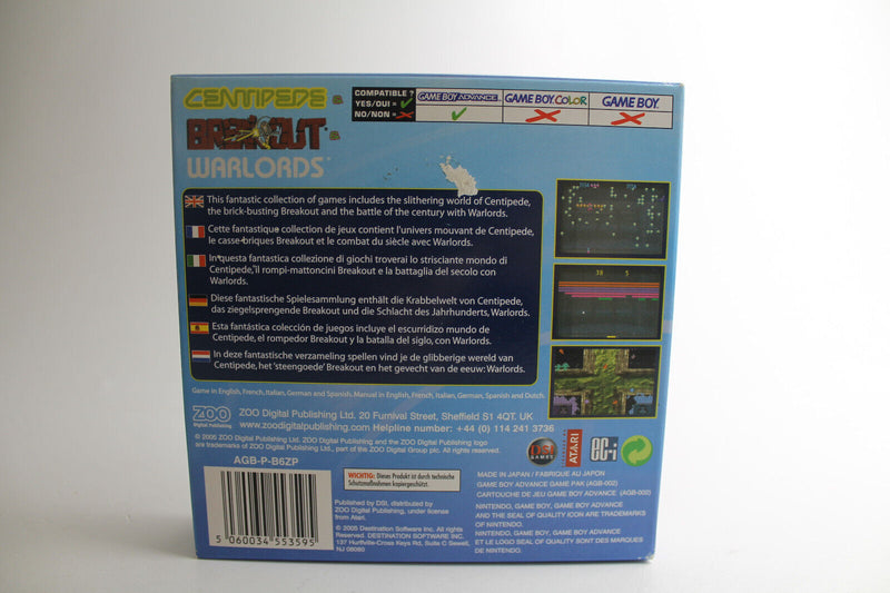 Laden Sie das Bild in Galerie -Viewer, 3 in 1: Breakout / Centipede / Warlords (Nintendo Game Boy Advance, 2005)
