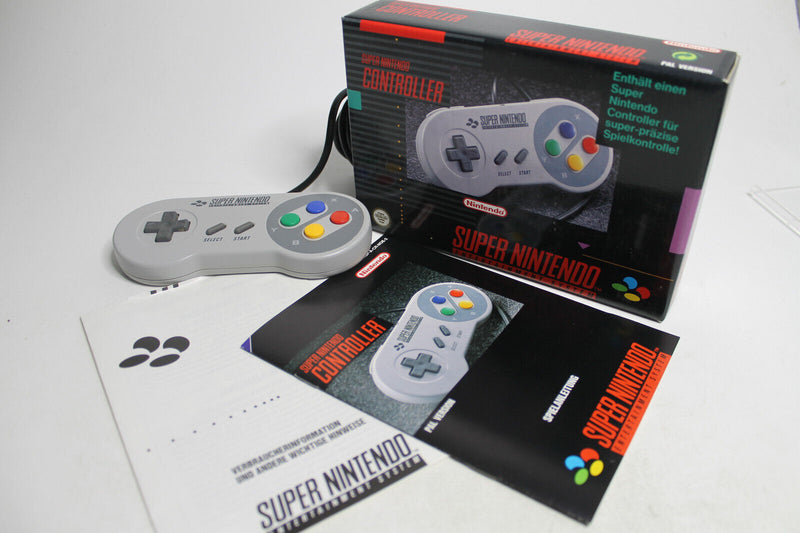 Laden Sie das Bild in Galerie -Viewer, Nintendo Super Nintendo Entertainment System Controller - mit OVP und Anleitung
