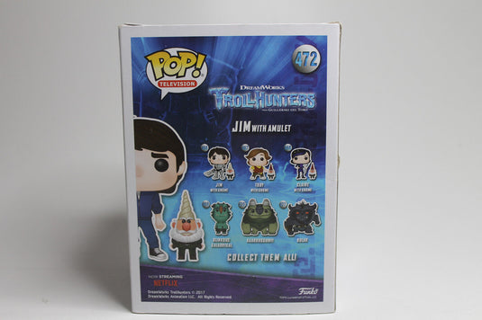 Funko Pop! 472 Television DreamWorks Troll Hunters Jim with Amulet Vinyl Figur