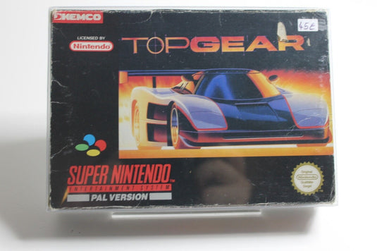 Super Nintendo SNES Top Gear mit OVP | Rarität | Acryl Case