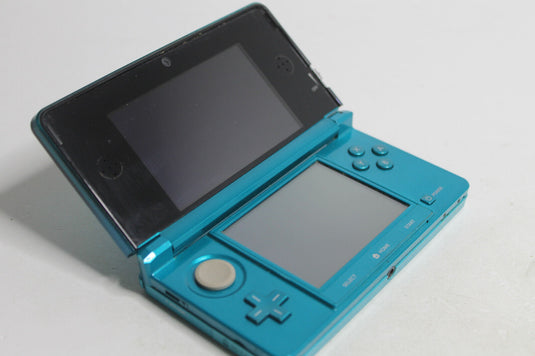 Nintendo 3DS Spilelkonsole - Aqua Blau Wackelkontakt -  geht direkt wieder aus
