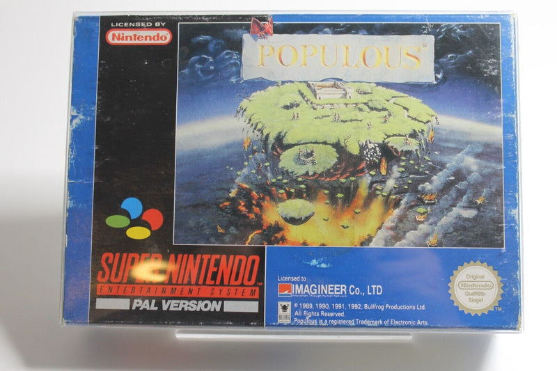 Laden Sie das Bild in Galerie -Viewer, Populous Super Nintendo Snes OVP + Anleitung + Schutzhülle
