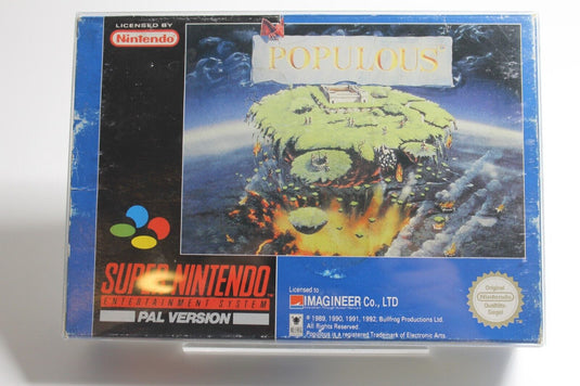 Populous Super Nintendo Snes OVP + Anleitung + Schutzhülle