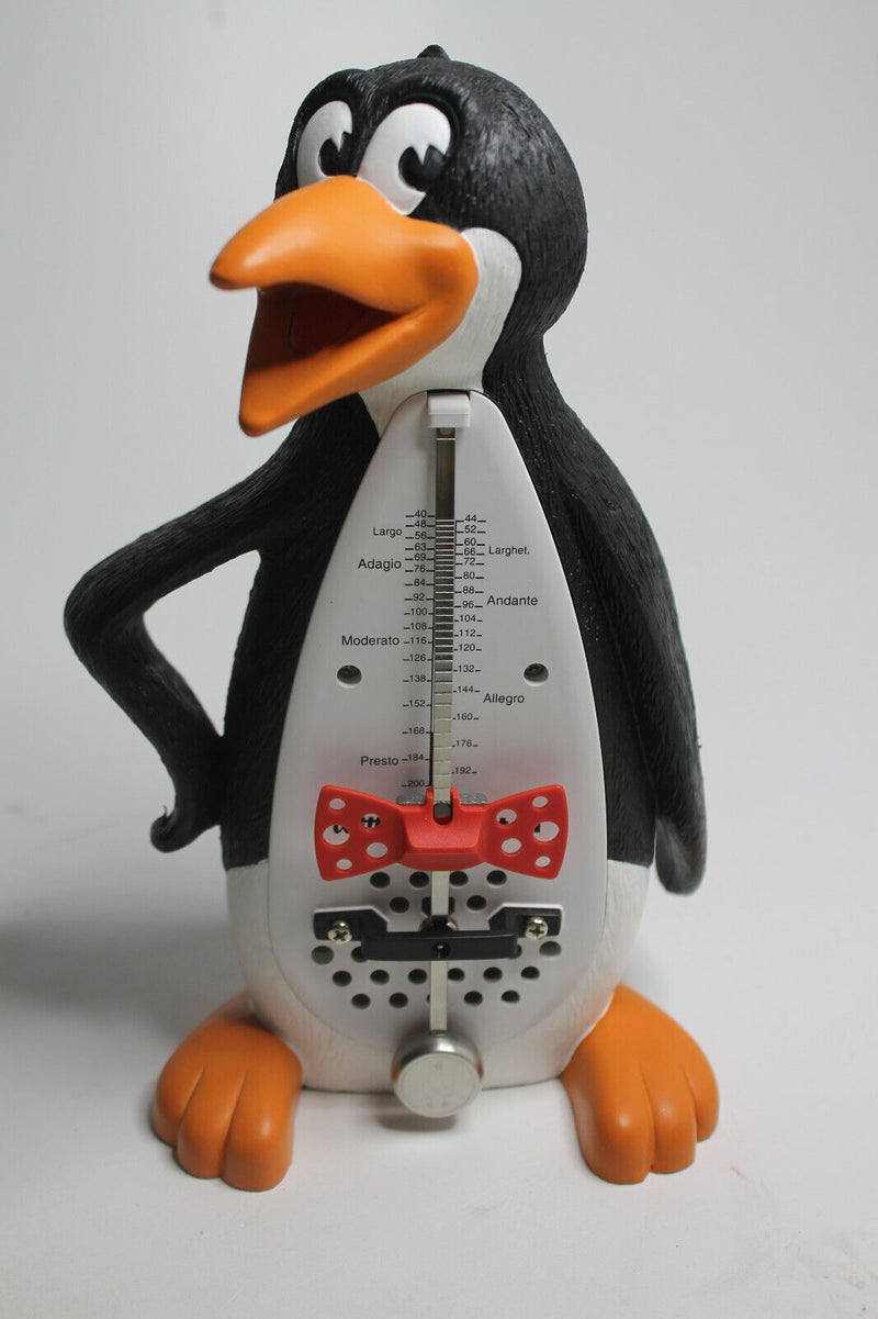 Laden Sie das Bild in Galerie -Viewer, Wittner Taktell Piccolo Mechanisches Metronom Pinguin teildefekt
