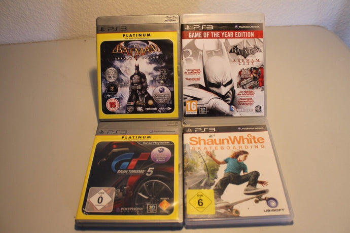 Ps4 (Playstation 4) Bundle - Batman Arkham- Asylum / City - GT 5 - Shaun White