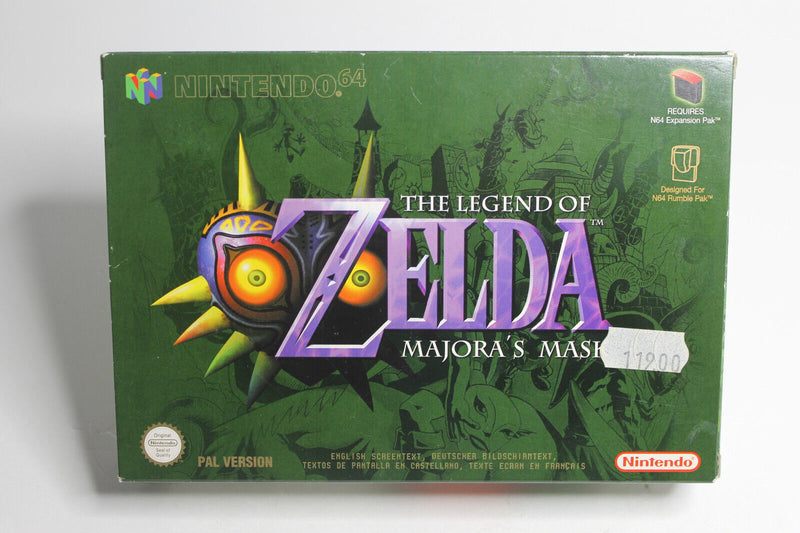 Laden Sie das Bild in Galerie -Viewer, The Legend of Zelda: Majora&#39;s Mask (Nintendo 64) OVP Spieleberater CIB Sammler
