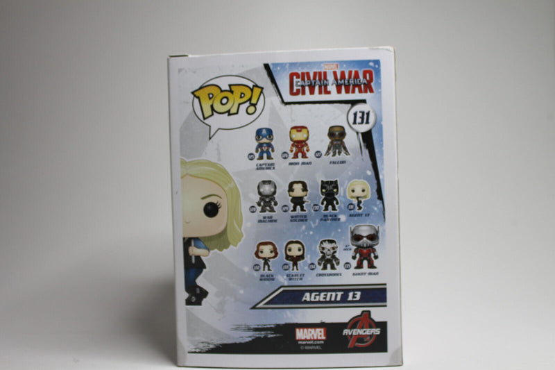 Laden Sie das Bild in Galerie -Viewer, Funko Pop 131, Civil War, Marvel Captain America ,Agent 13, Sammelfigur
