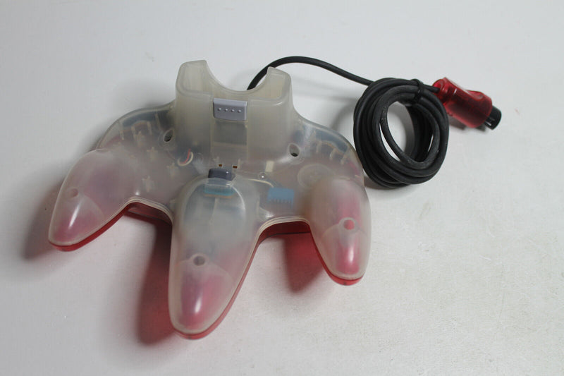 Laden Sie das Bild in Galerie -Viewer, N64 Controller Watermelon Red Sehr Gut Transparent Rot Original Nintendo Gamepad
