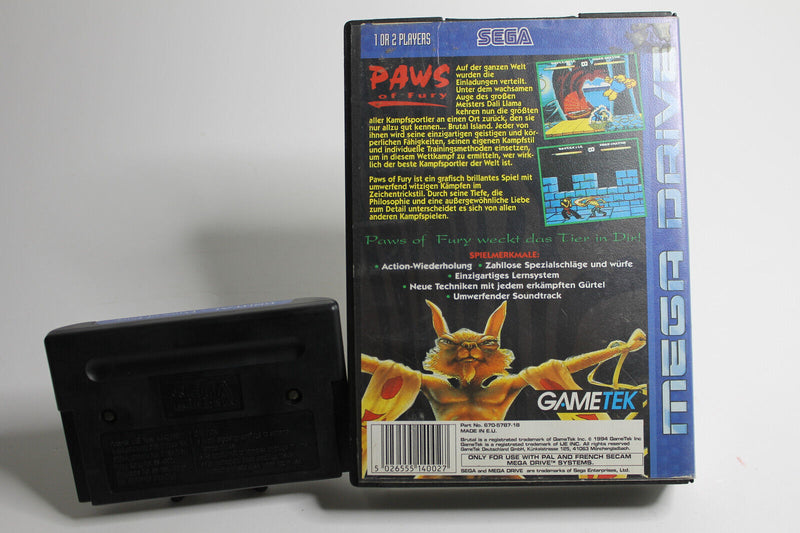 Laden Sie das Bild in Galerie -Viewer, SEGA Mega Drive Spiel ~ Paws Of Fury

