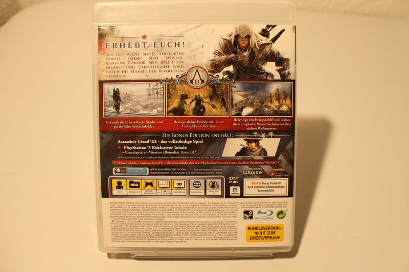 Laden Sie das Bild in Galerie -Viewer, Assassin&#39;s Creed III PS3 (Sony Playstation 3) - Top Zustand - mit Handbuch
