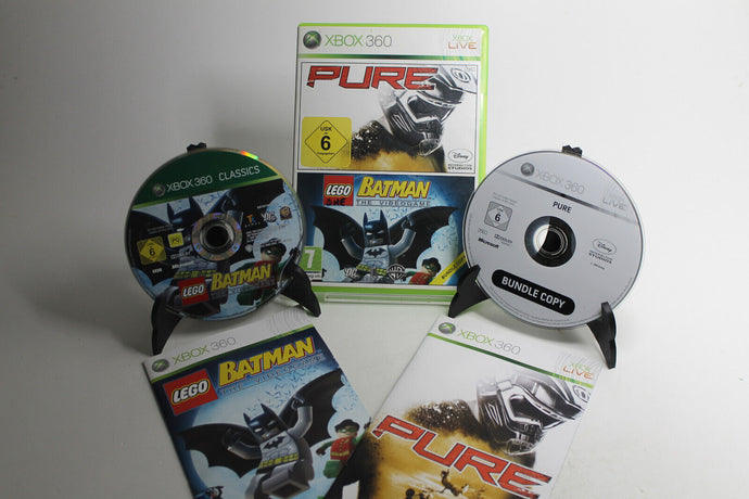 Xbox 360 PURE + Lego Batman in OVP mit Anleitung