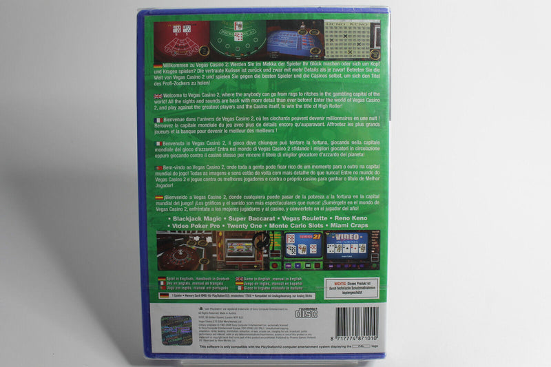 Laden Sie das Bild in Galerie -Viewer, Vegas Casino 2 Sony PlayStation 2 PS2 Anleitung OVP
