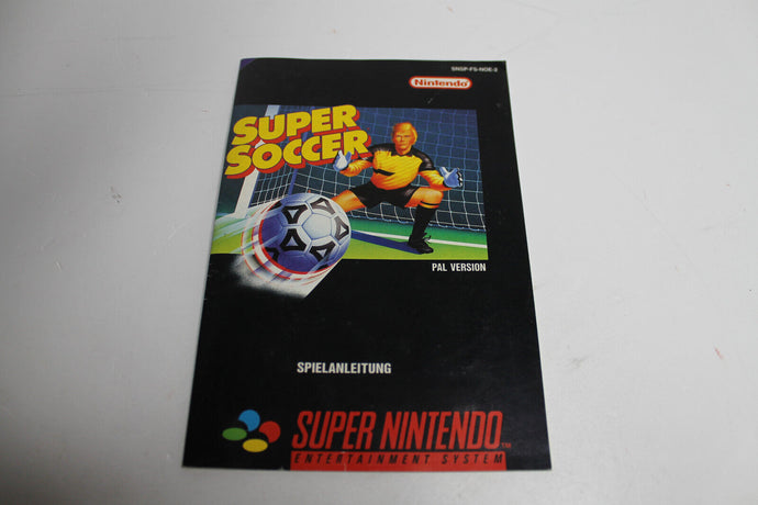 Super Soccer - Super Nintendo SNES Anleitung