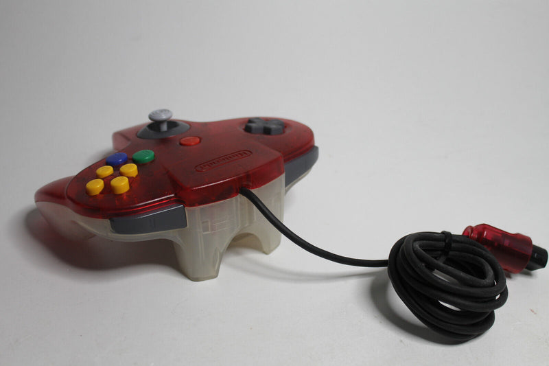 Laden Sie das Bild in Galerie -Viewer, N64 Controller Watermelon Red Sehr Gut Transparent Rot Original Nintendo Gamepad
