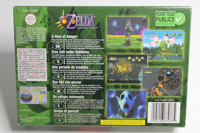 Laden Sie das Bild in Galerie -Viewer, The Legend of Zelda: Majora&#39;s Mask (Nintendo 64) OVP Spieleberater CIB Sammler
