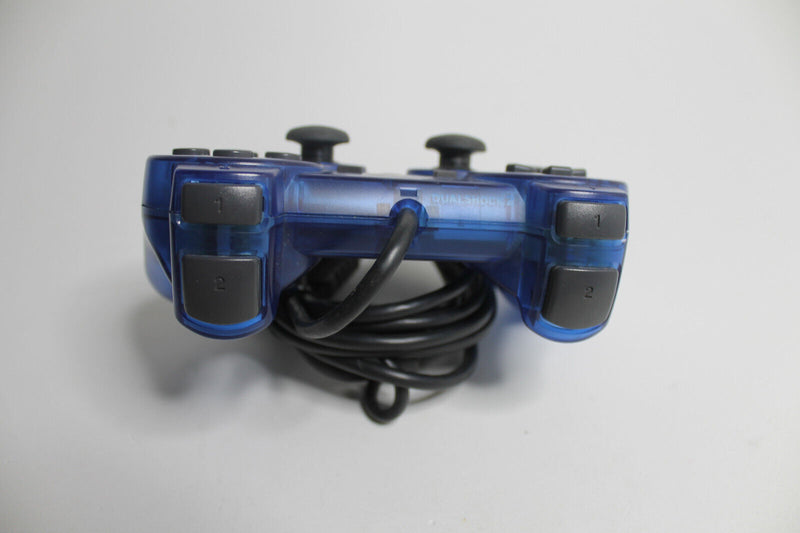 Laden Sie das Bild in Galerie -Viewer, Original Sony PlayStation 2 Controller / Blau-Transparent / ANALOG / PS2 / TOP
