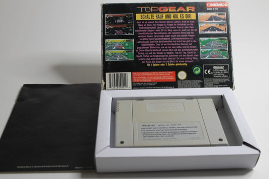 Super Nintendo SNES Top Gear mit OVP | Rarität | Acryl Case