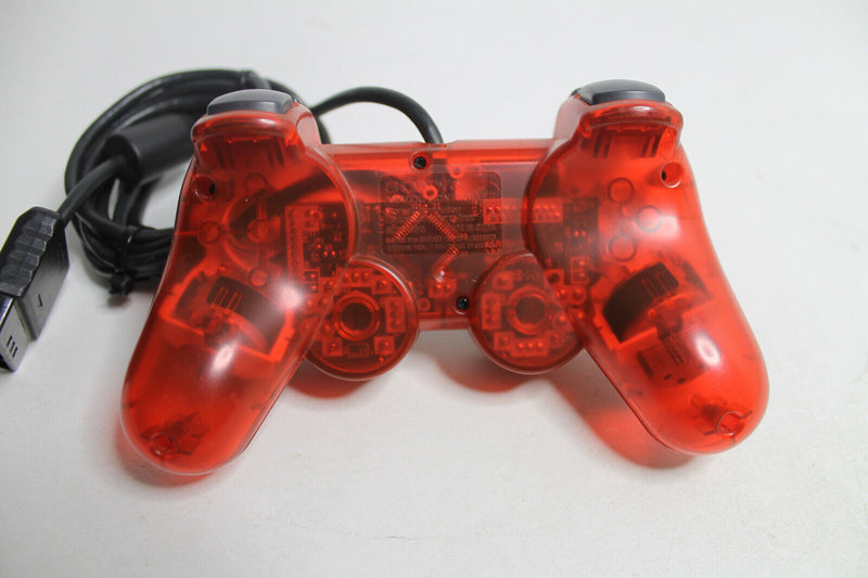 Laden Sie das Bild in Galerie -Viewer, Original Playstation 2 Controller rot transparent PS2 Dualshock Getestet
