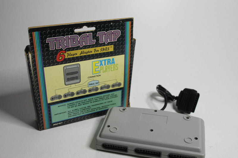 Laden Sie das Bild in Galerie -Viewer, Super Nintendo SNES Multiplayer Adapter bis zu 6 Spieler Tribal Tap Multitab

