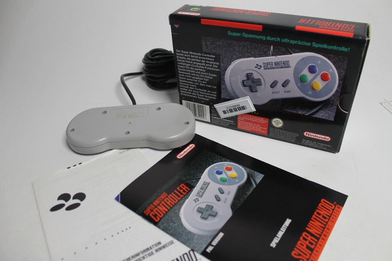 Laden Sie das Bild in Galerie -Viewer, Nintendo Super Nintendo Entertainment System Controller - mit OVP und Anleitung
