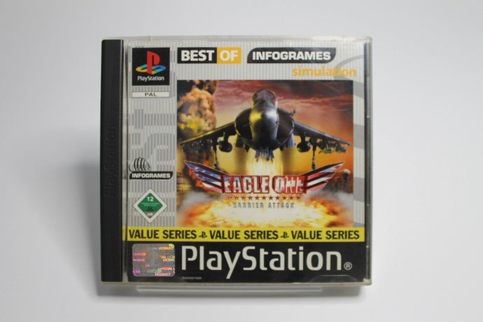 Eagle One-Harrier Attack - PS1 (Sony Playstation 1) - Top Zustand - mit Handbuch