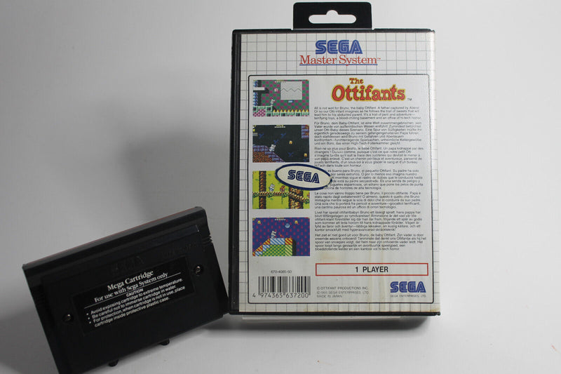 Laden Sie das Bild in Galerie -Viewer, The Ottifants - Sega Master System Game - Good Condition
