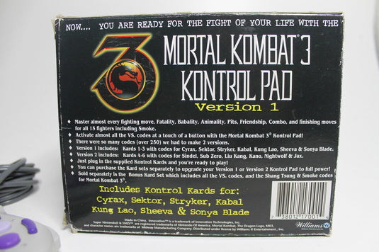 Sega Genesis Mortal Kombat 3 Kontrol Pad Version 1 Controller Joystick OVP
