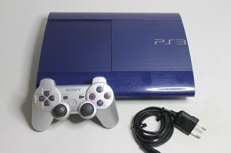 Laden Sie das Bild in Galerie -Viewer, Sony Playstation 3 Super Slim 12GB Konsole PS3 Silber Controller
