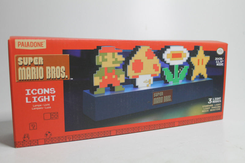 Laden Sie das Bild in Galerie -Viewer, Nintendo Super Mario Bros. LED Icons Light Lampe 30 cm Paladone

