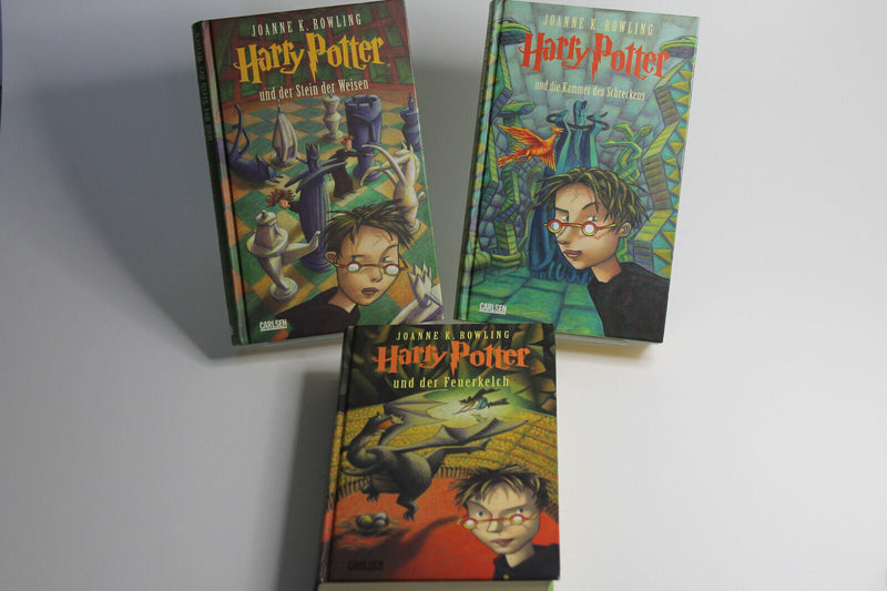 Laden Sie das Bild in Galerie -Viewer, Harry Potter Bücher ~ Stein der Weisen, Feuerkelch, Kammer des Schreckens
