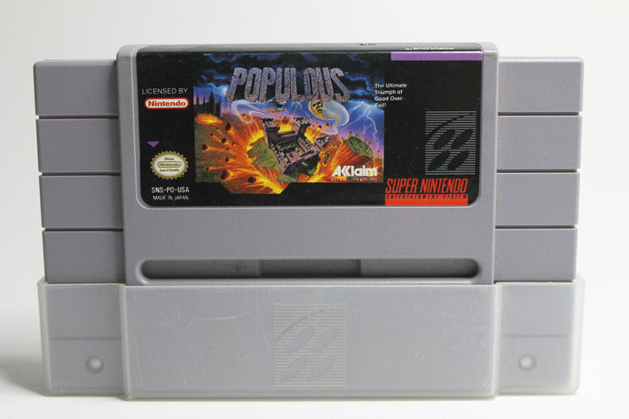 SNES Super Nintendo Populous NTSC USA Modul