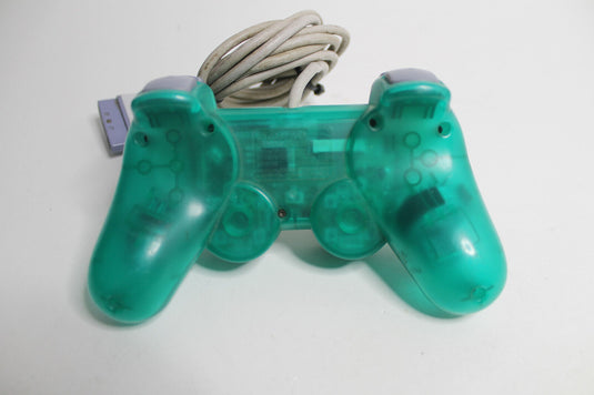 Original Sony PlayStation 2 Controller / Blau-Transparent / ANALOG / PS2 / TOP