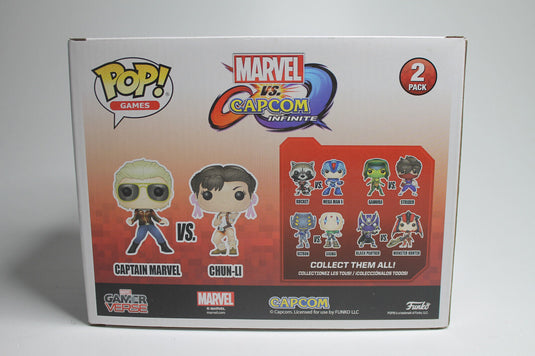 FUNKO POP! Gamerverse Marvel 2 - Pack Captain Marvel vs. Chun-Li Vinyl Figur