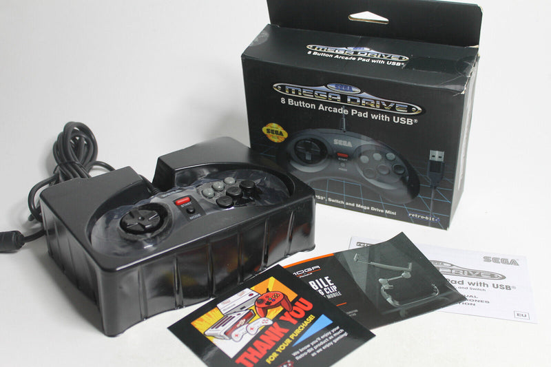 Laden Sie das Bild in Galerie -Viewer, Retro-Bit SEGA Mega Drive USB Controller - Schwarz
