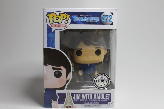 Funko Pop! 472 Television DreamWorks Troll Hunters Jim with Amulet Vinyl Figur