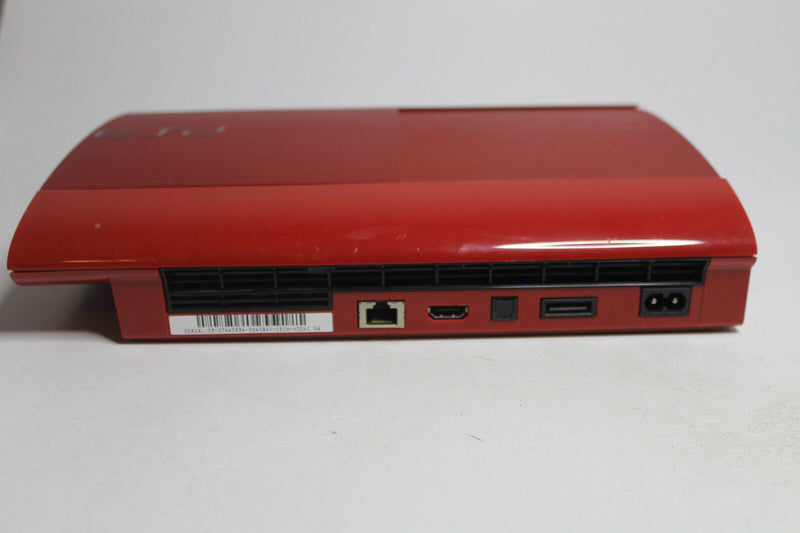 Laden Sie das Bild in Galerie -Viewer, Sony PlayStation 3 Super Slim Konsole | PS3 500GB Rot | inkl. 2x Controller GUT
