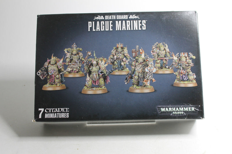 Laden Sie das Bild in Galerie -Viewer, Death Guard - 7x Plague Marines - Warhammer 40k - 90 % vollständig
