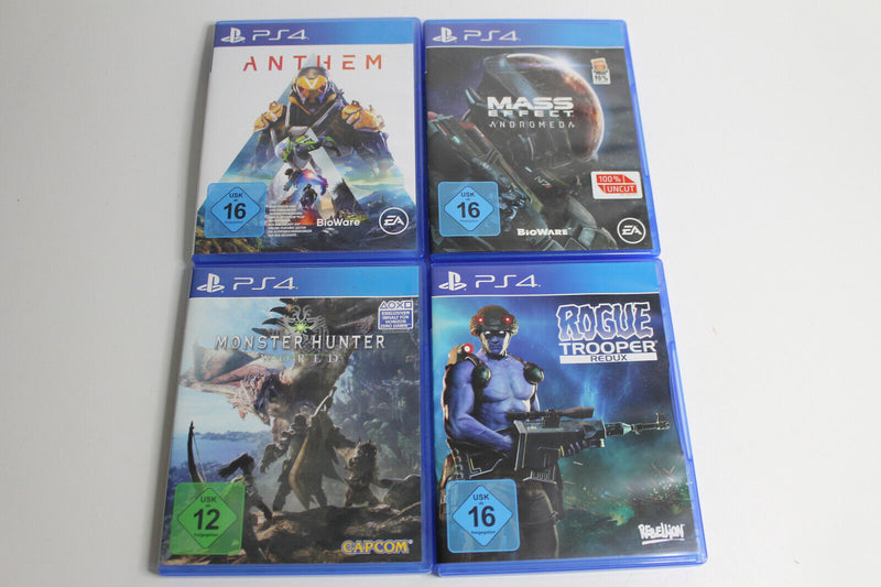 Laden Sie das Bild in Galerie -Viewer, 4x Playstation 4 - PS4 - Anthem - Mass Effect - Monster Hunter - Rogue Trooper
