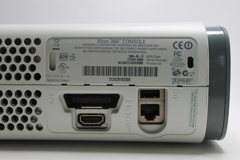 Laden Sie das Bild in Galerie -Viewer, Microsoft Xbox 360 Premium 60GB Weiß Spielekonsole mit 2 Controllern
