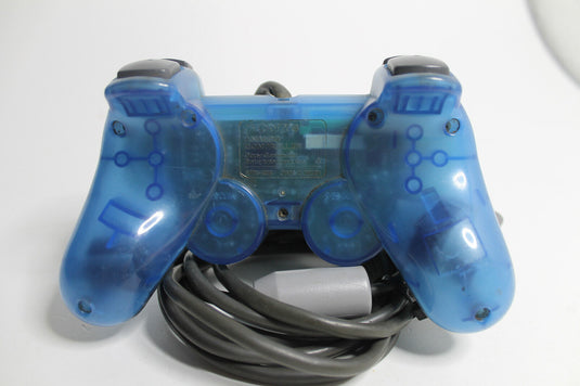 Original Sony PlayStation 2 Controller / Blau-Transparent / ANALOG / PS2 / TOP